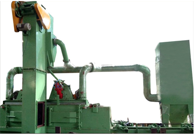 Round Bar Shot Blasting Machine Type II Double Turbines