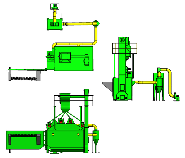 Batch Type Shot Blasting Machines For Wire Rod